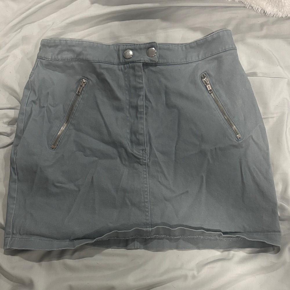 Stylish Gray/blue Women's Skirt